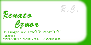 renato czmor business card